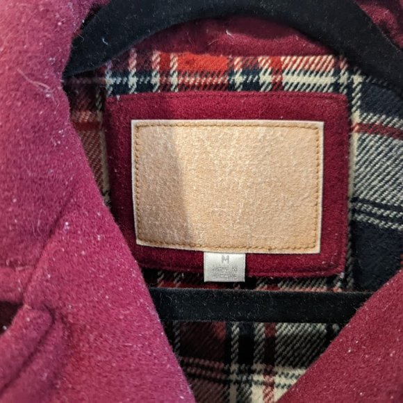 Liz Claiborne Maroon Pea Coat - Picture 5 of 5
